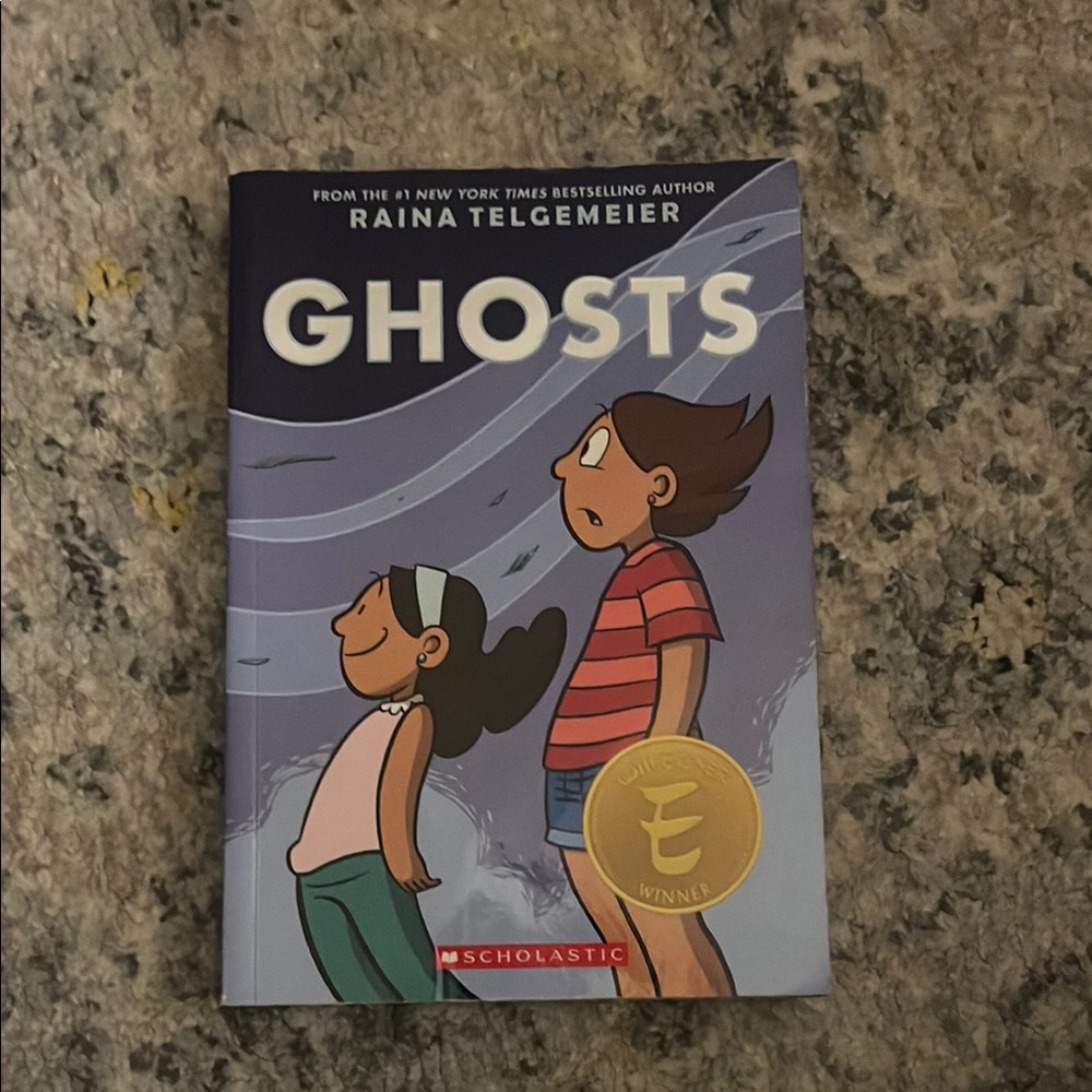 Scholastic 'Ghosts' Graphic Novel - Blue and Red Cover